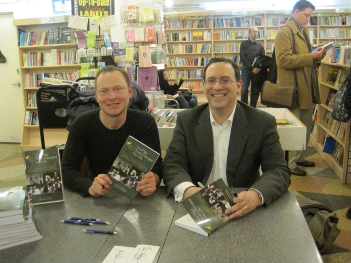 Howard Sherman and Ben Hodges at THE PLAY THAT CHANGED MY LIFE Reading At The Drama Book Shop